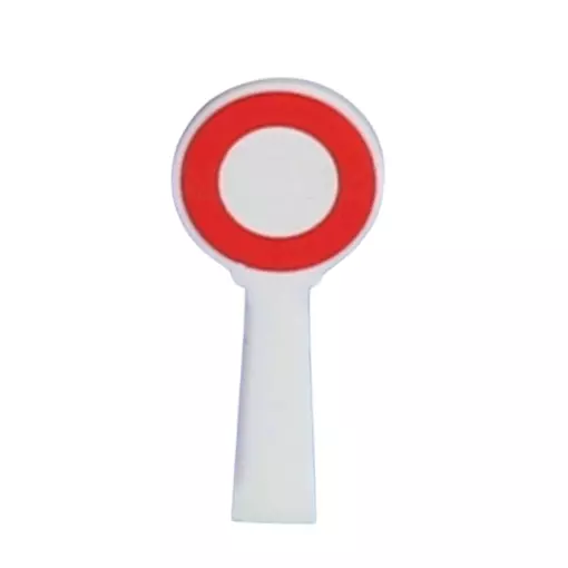 Panneau Circulation Interdite - HO 1/87 ème - SAI 8360