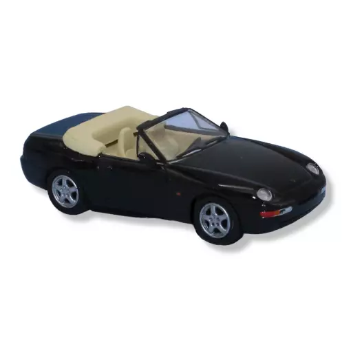 Porsche 968 cabriolet car PCX 870183 - HO 1/87 - black