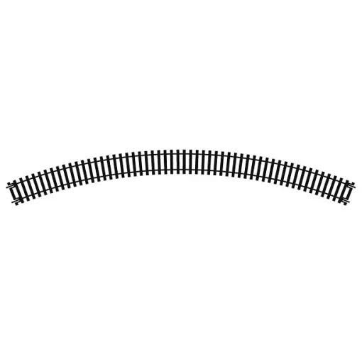 Double rail courbe R3 505mm de rayon 45° (8 voies au cercle)