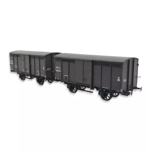 Set 2 wagons primeurs ex-10T Type 2 & 3 REE Modèles WB743 - HO 1/87 - PLM - EP III