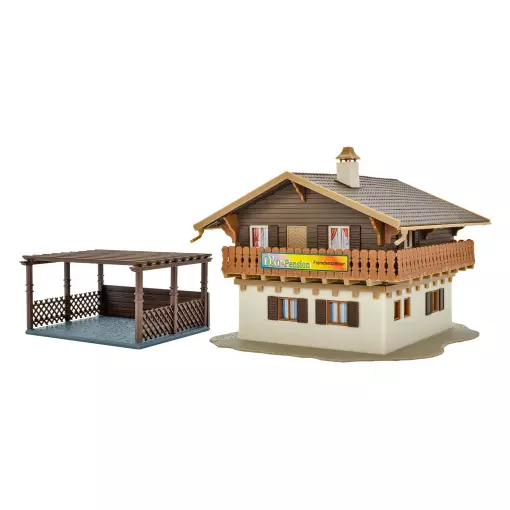 Maison d'hôtes avec abri voiture - Vollmer 43961 - HO 1/87