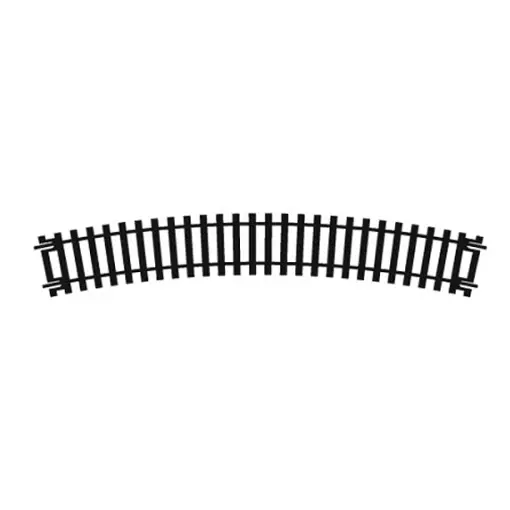 Rail courbe R3 505mm de rayon 22.5° (16 voies au cercle)