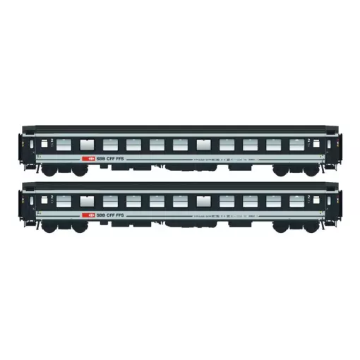 Set of HO 1/87 2nd Class SBB coaches - LS MODELS 47273