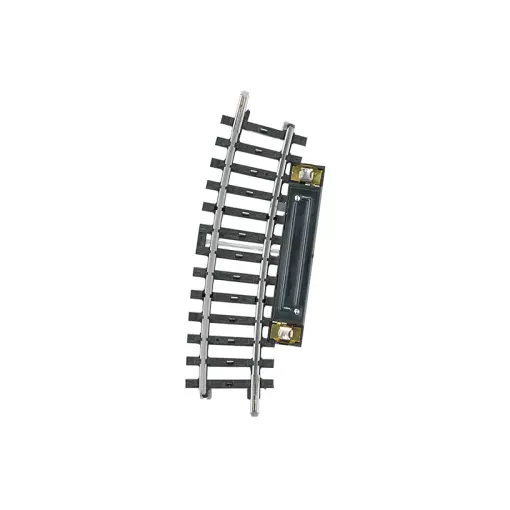 Rail courbe de télécommande - Marklin 2229 - HO 1/87 - Code 83 - Voie K - Angle 15° - Rayon 360mm