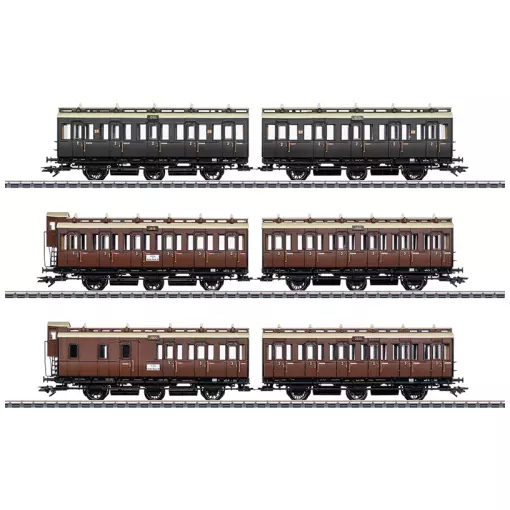 Coffret de voitures à compartiments - Märklin 42047 - HO 1/87 - EP I - 3R