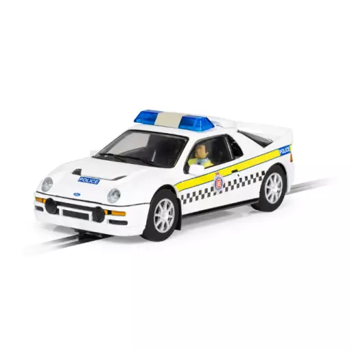 Voiture Analogique Ford RS200 édition Police - SCALEXTRIC 4341 - 1/32 - Super Slot 