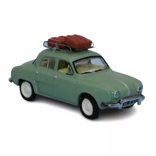 Voiture Renault dauphine vert cendré SAI 1734 - HO : 1/87 - livrée Verte cendrée