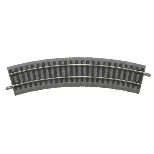 Binario curvo A-Track Ballasté R9 PU6 908 mm & 15° PIKO 55419 | HO 1/87 - Codice 100