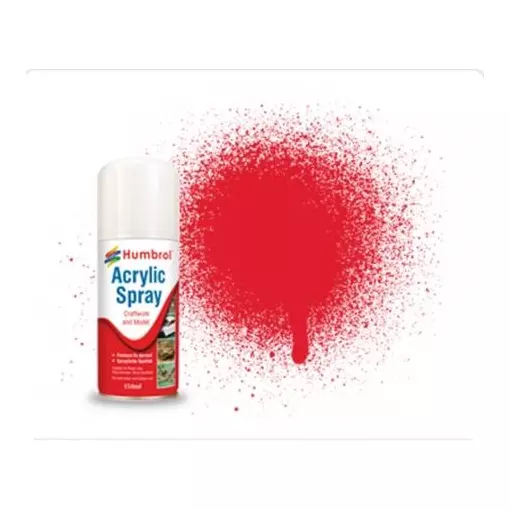 Peinture Spray 19 Rouge Vermillon Brillant