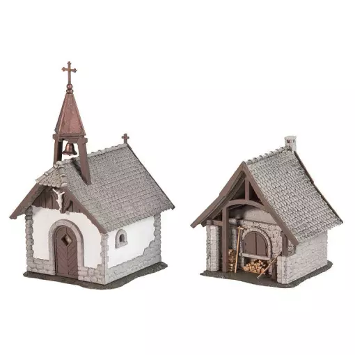 Farm chapel and bakehouse FALLER 130571 - HO 1/87