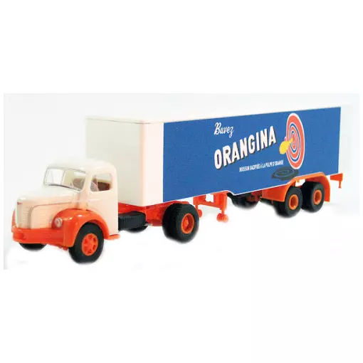 Semirimorchio Berliet TLR8 con rimorchio ORANGINA