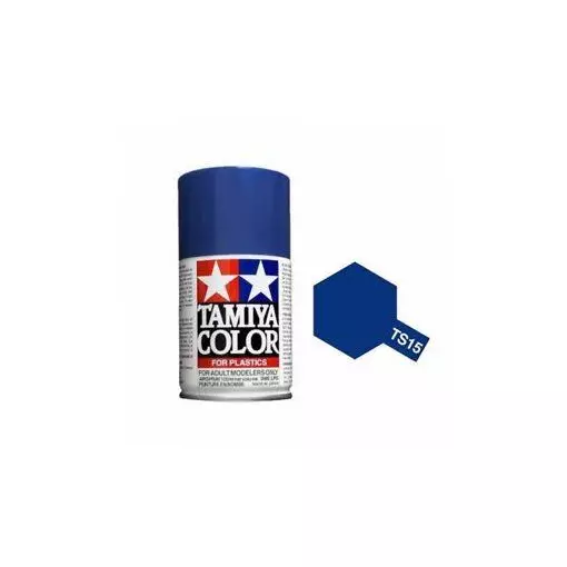 Peinture acrylique en spray - Bleu Brillant TS15 - TAMIYA 85015 - 100ml