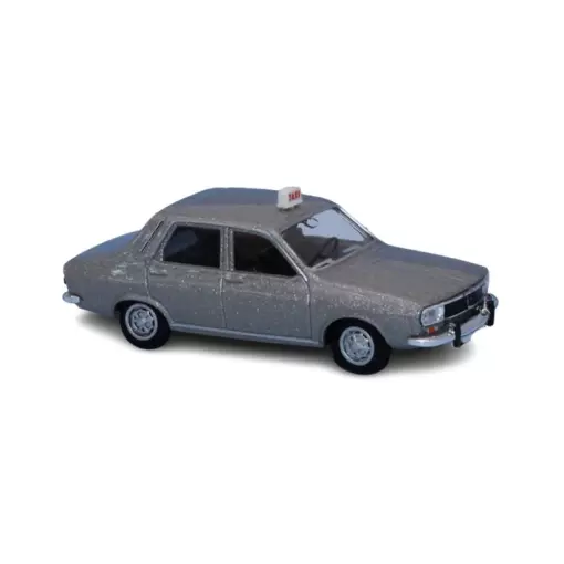 Renault 12 TL, taxi gris métallisé HO 1/87e