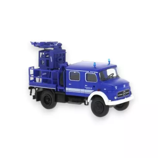 Mercedes-Benz LA 1113, véhicule à mât léger, THW, 1966 - Brekina 47194 - HO 1/87