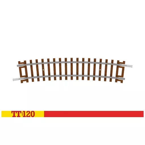 Demi-courbe - 4e rayon 15° 396 mm - Hornby TT8017 - TT 1/120 