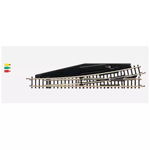 Left-hand electromagnetic switch, length 110 mm 13°.