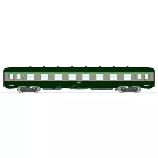 Ein Wagen DEV B8 ex-A8 U53 grün REE MODELES VB398 - SNCF - HO 1/87 - Ep IV/V