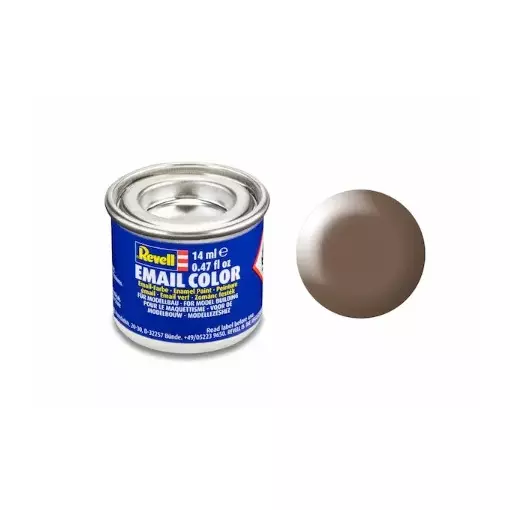 Peinture Émaillée Brun Semi-Brillant RAL 8025, 14ml - Revell 32381