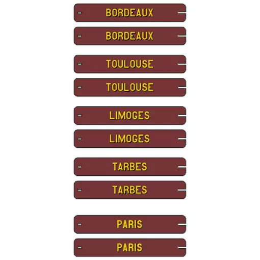 Set of 10 faded plates for South-West post office car routes