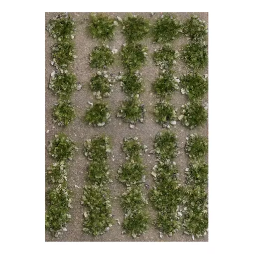 Set aus 40 Sommergrasbüscheln Busch 3553 - HO 1/87