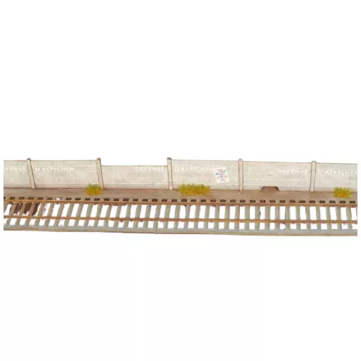 Clôtures en ciment préfabriqué - Régions et Compagnies VIL048 - HO 1/87 