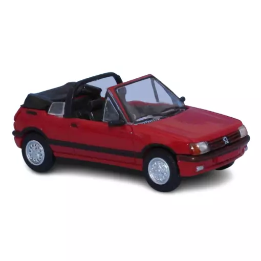 Peugeot 205 Cabriolet CTI Rouge Vallelunga - SAI 6333 - HO 1/87