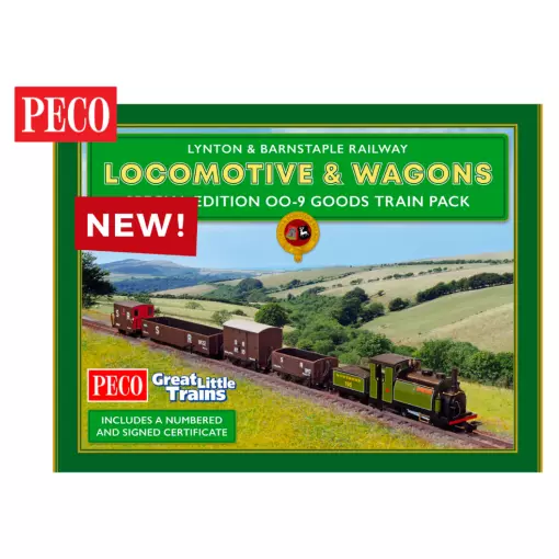 Locomotive à vapeur « Exmoor Pony » et wagon édition spéciale pack train - Peco GR1004 - OO 1/76