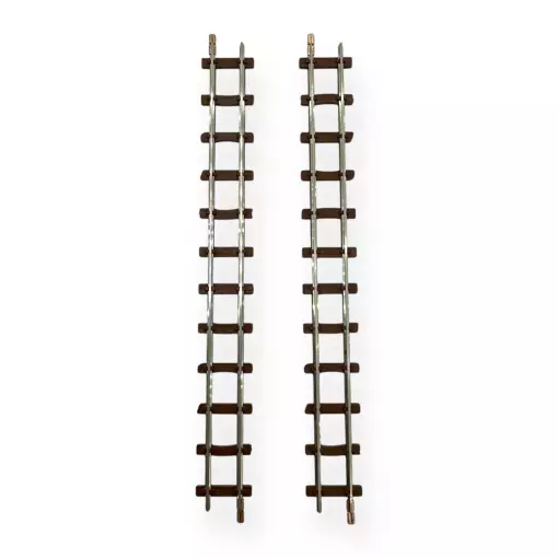 Lot 2 Rails Droits - 154MM - Minitrains 9311 - HOe : 1/87 - Code 83