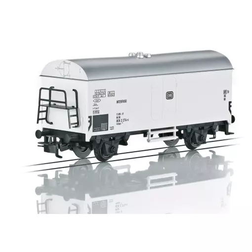 Un vagón frigorífico blanco MARKLIN START UP 4415 - DB - HO 1/87 - EP V