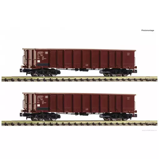 Set 2 wagons tombereaux Fleischmann 830250 - N 1/160 - DB - EP IV