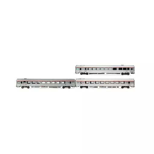 COFFRET 2/2 DE 3 VOITURES EC ETOILE DU NORD - JOUEF HJ4197 - SNCF - EP V - 2R