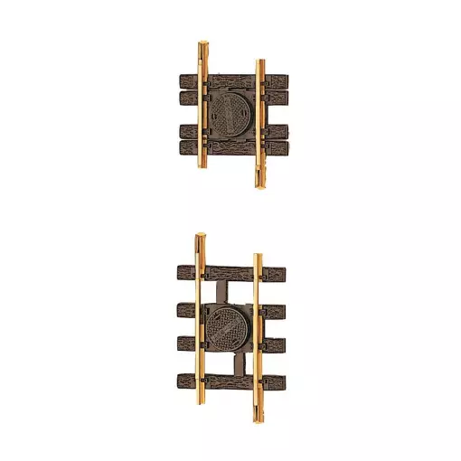 Carril recto ajustable LGB 10090 - G : 1/22.5 - 88 a 120 mm - Código 332 - Distancia 45 mm