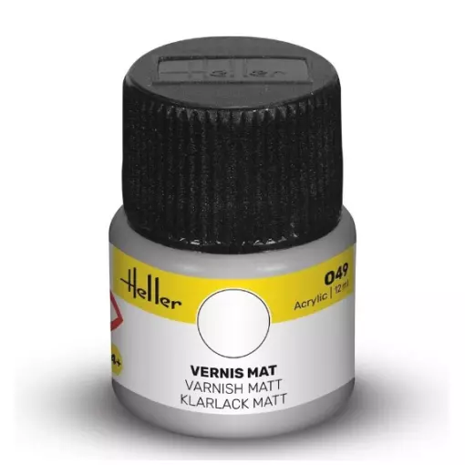 Peinture Acrylique 049 - Vernis Mat - Heller 9049 - 12ML