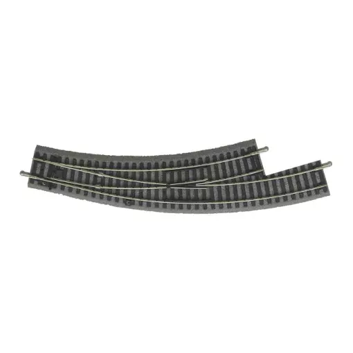 Curved Left Turnout R2-R3 A-Track Ballasted 30° PIKO 55422 | HO 1/87 | Code 100