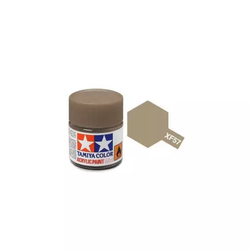 Peinture acrylique en pot - Chamois Beige MAT XF57 - TAMIYA 81757 - 10ml