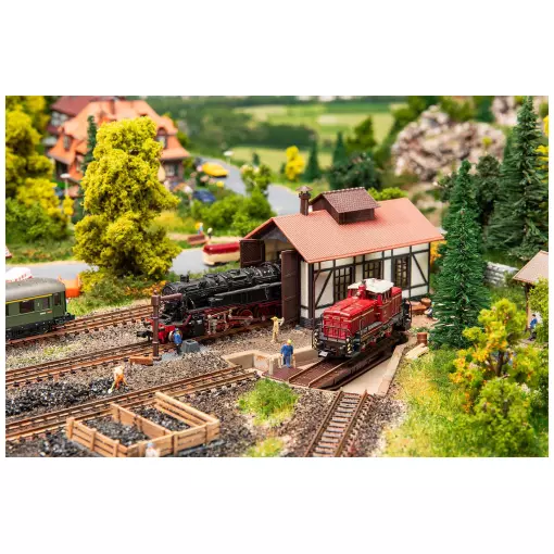 Turntable with Locomotive Shed - Faller 222104 - N 1/160