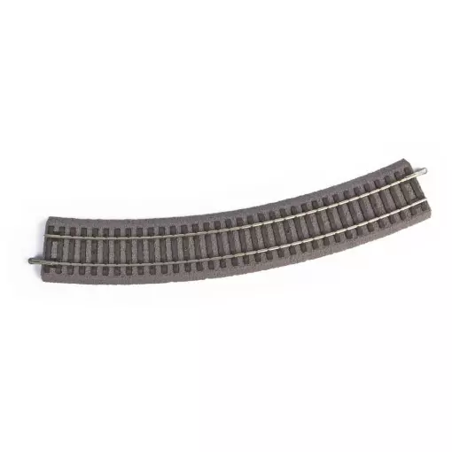 Binario curvo A-Track zavorrato Pu6 R3 484 mm & 30° PIKO 55413 | HO 1/87 - Codice 100