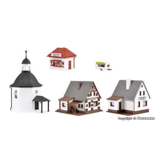 Village de Noël avec éclairage LED, fonctionnel VOLLMER 47613 - N 1/160