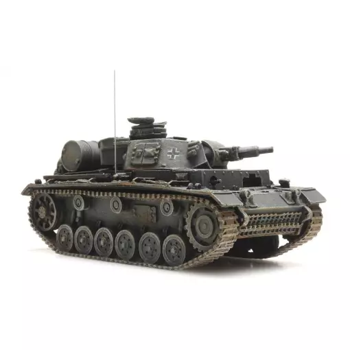 Véhicule militaire allemand Panzerkampfwagen III Gris- Artitec 387.317 - HO 1/87