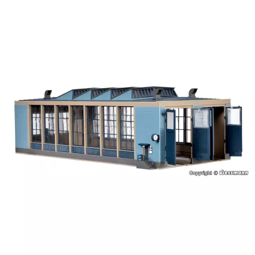 Hangar à Locomotives Electriques 2 Voies - Vollmer 45765 - HO : 1/87