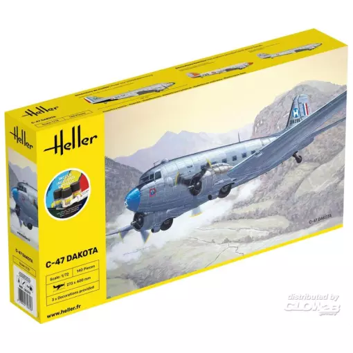 Kit De Démarrage C-47 Dakota - Heller 35372 - 1/72