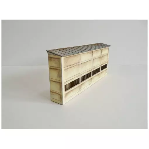 Industrial half-building for backdrop - Modelism wood 206001 - N 1/160