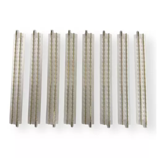 8 rails droits d'exposition - Kato 20-016A - N 1/160