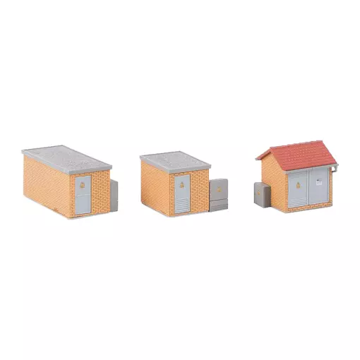 Batch of 3 brick substations