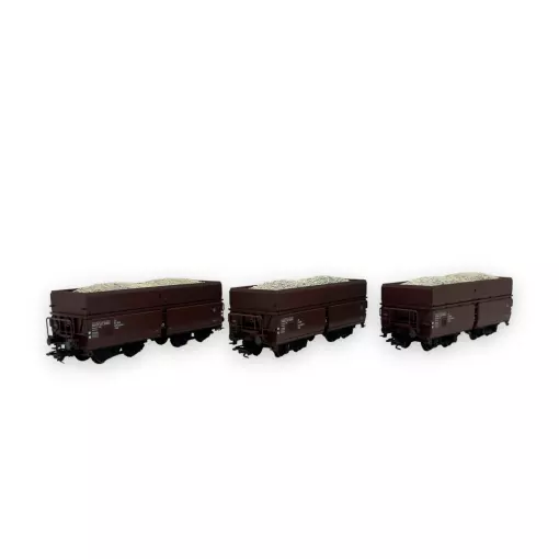 Coffret de 3 wagons à déchargement automatique - Trix 24121 - HO 1/87 - OBB - Ep IV - 2R