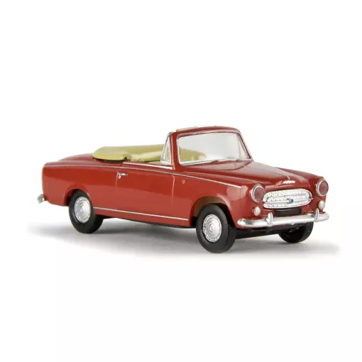 Peugeot 403 Cabriolet Rouge - SAI/BREKINA 2532 - HO : 1/87