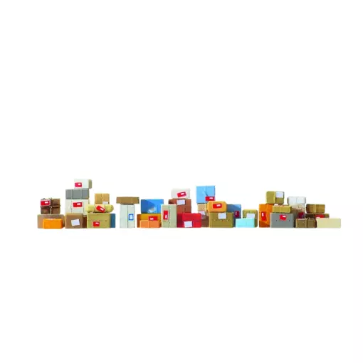 Set de 40 Colis et Paquets - Preiser 17703 - HO 1/87