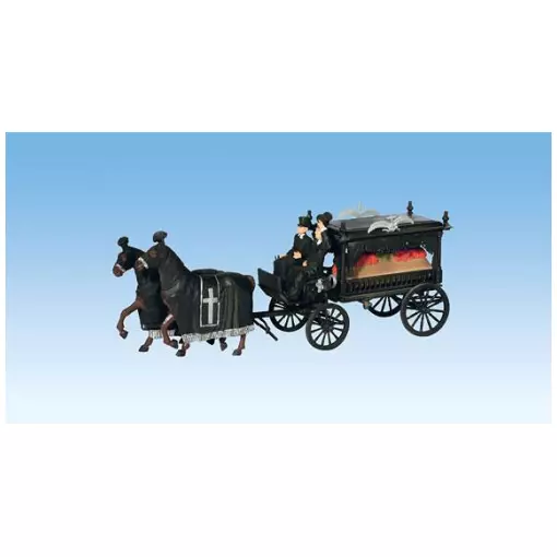 Hearse drawn by 2 horses