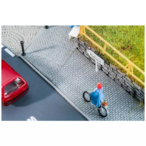 Trottoir pavé premium - Faller 170318 - HO 1/87