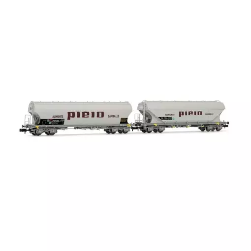 Set di 2 carri tramoggia Arnold HN6511 UAGPPS - N 1/160 - SNCF - EP IV